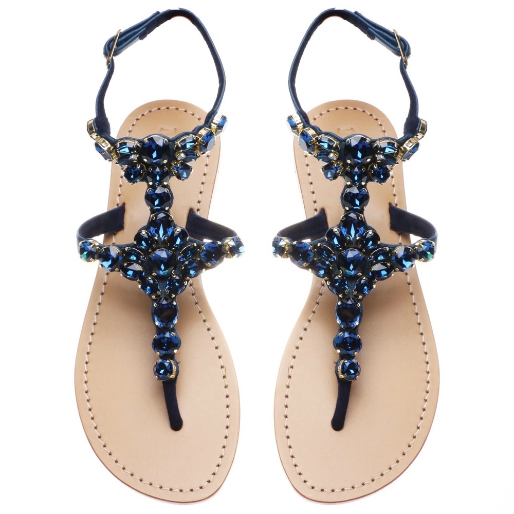 Mystique Vancouver Sandals, Navy, Size 5
